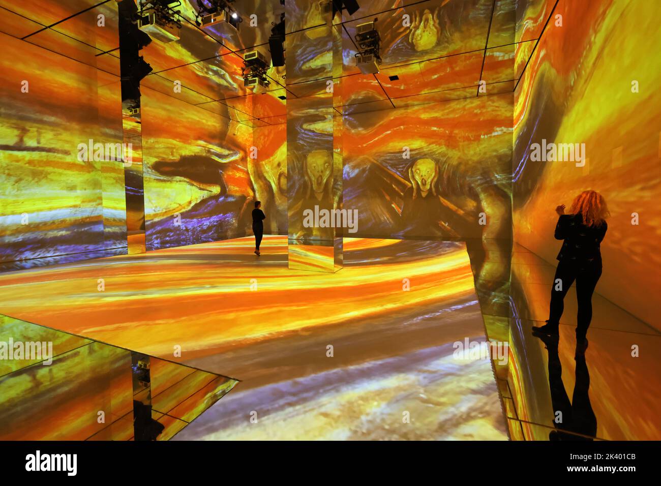 Frameless Press Preview, UK's biggest immersive art experience, Marble