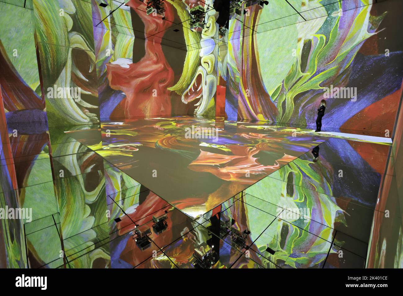 Frameless Press Preview, UK's biggest immersive art experience, Marble