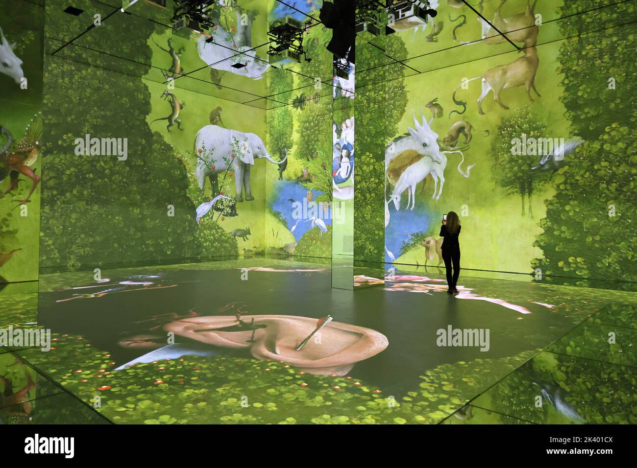 Frameless Press Preview, UK's biggest immersive art experience, Marble