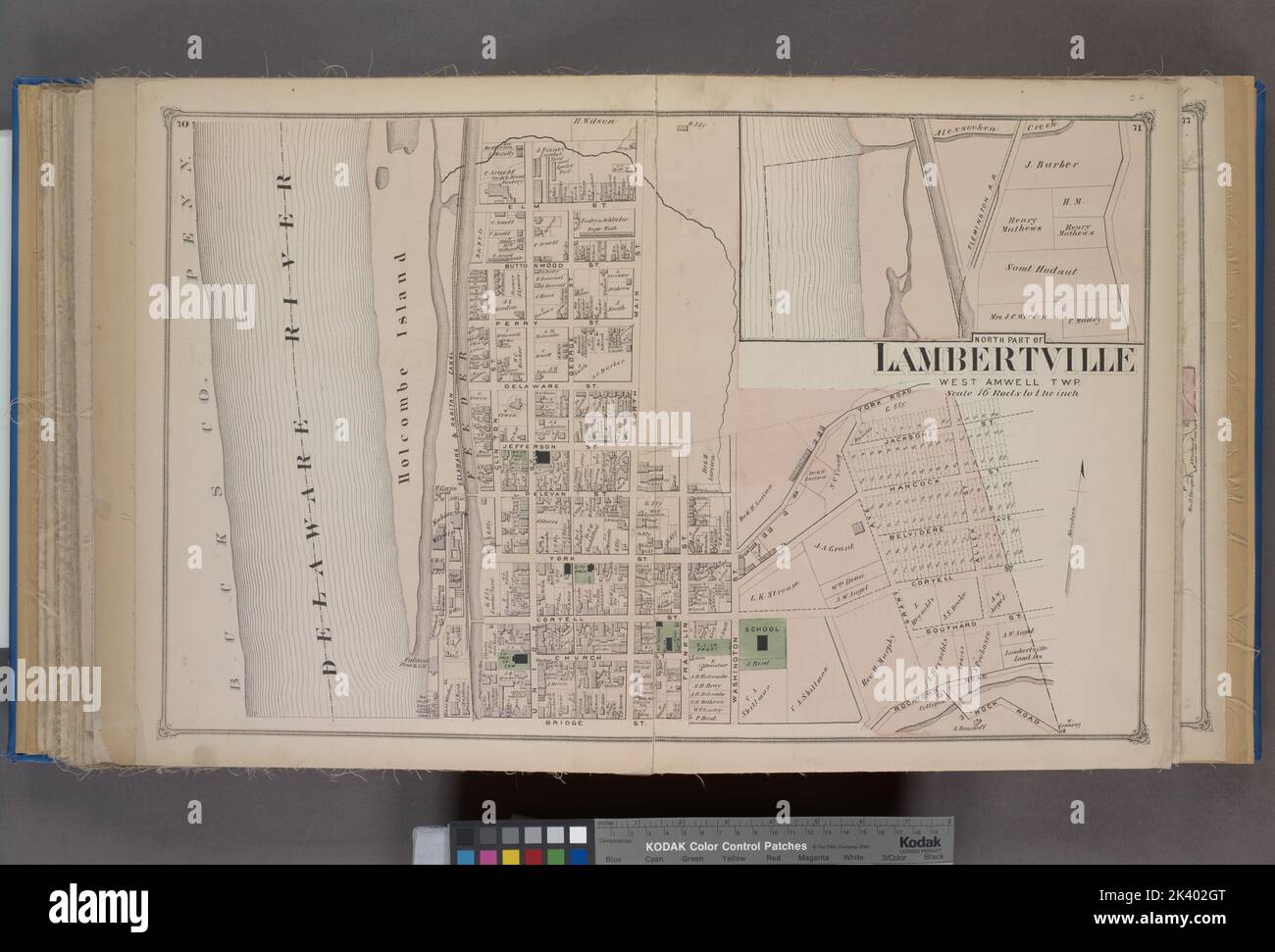 North Part of Lambertville Village Cartographic. Atlases, Maps. 1873