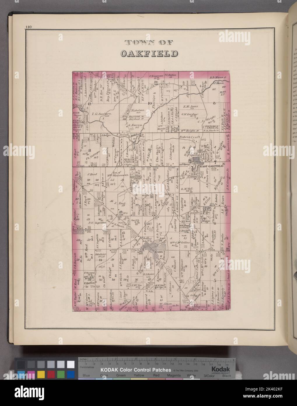 Town of Oakfield Township Cartographic. Atlases, Maps. 1876. Lionel