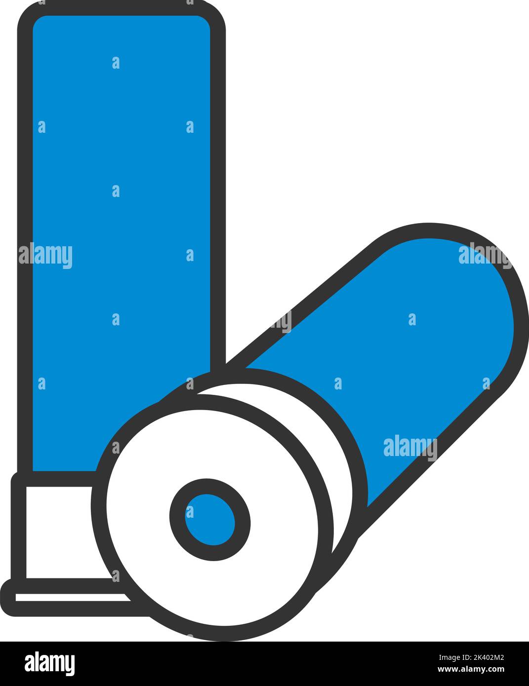 Hunt Gun Ammo Icon. Editable Bold Outline With Color Fill Design ...