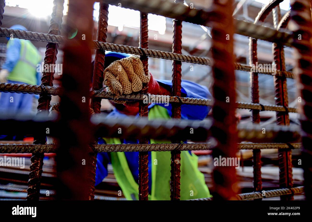 worker man outdoor in construction industry UAE Stock Photo Alamy
