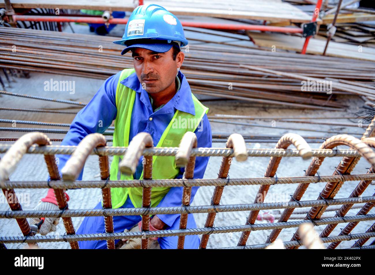 worker man outdoor in construction industry UAE Stock Photo Alamy