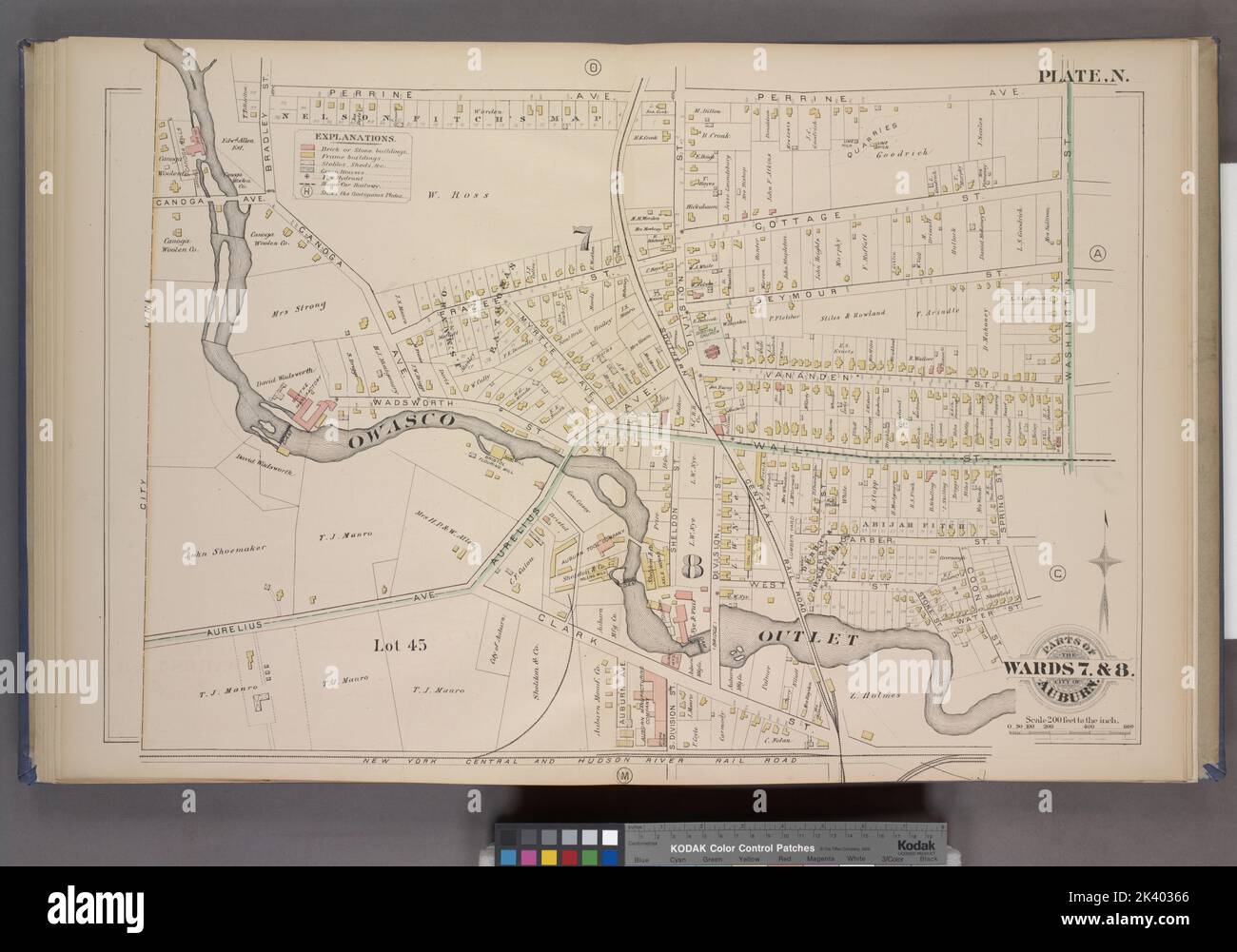 Parts of the City Auburn. Wards 7& 8. Cartographic. Atlases, Maps. 1882