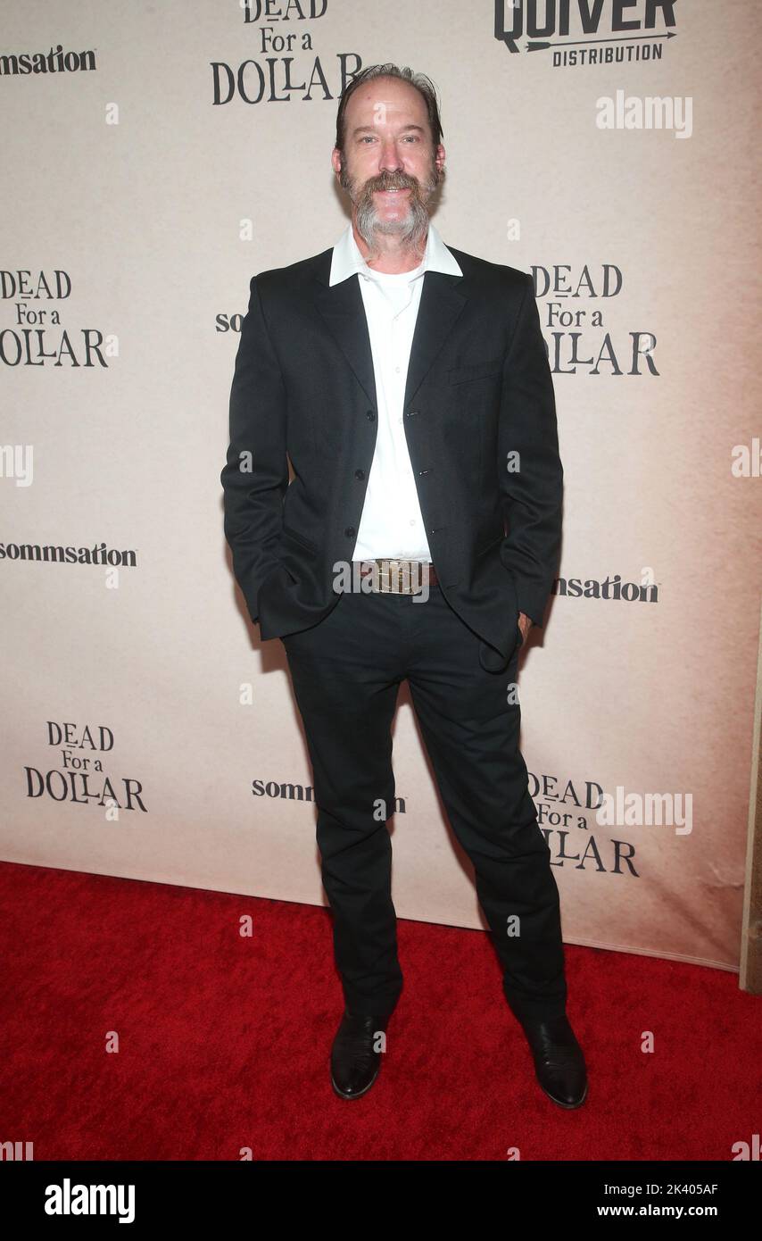 29 September  2022 - Los Angeles, California  -  Scott Peat. United States Premiere Of ''Dead For A Dollar'' held at DGA Theater   in Los Angeles. (Credit Image: © Fs/AdMedia via ZUMA Press Wire) Stock Photo