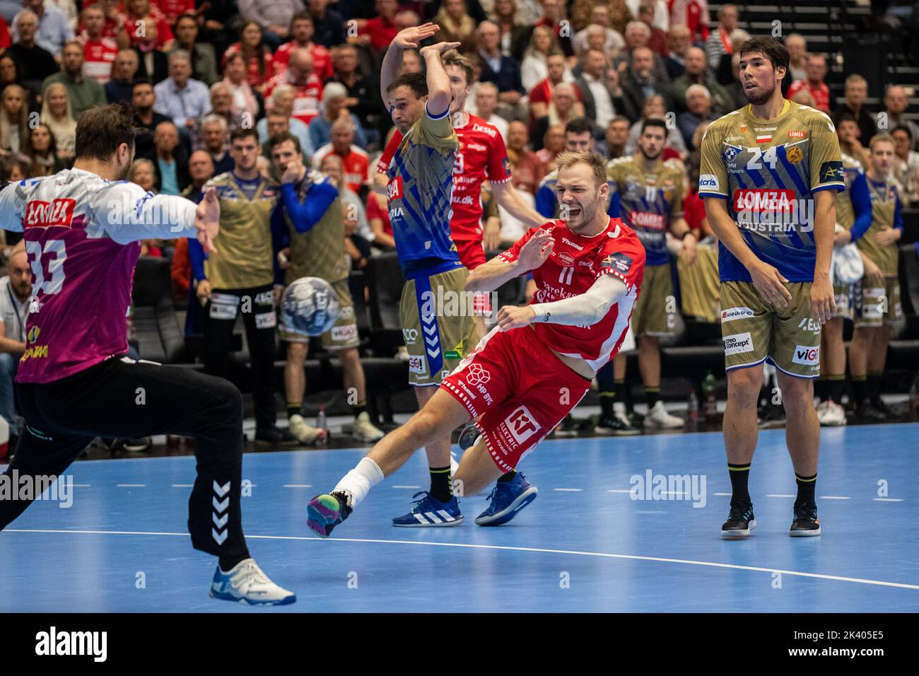 Denmark. 28th Sep, 2022. Lukas Sandell (11) of