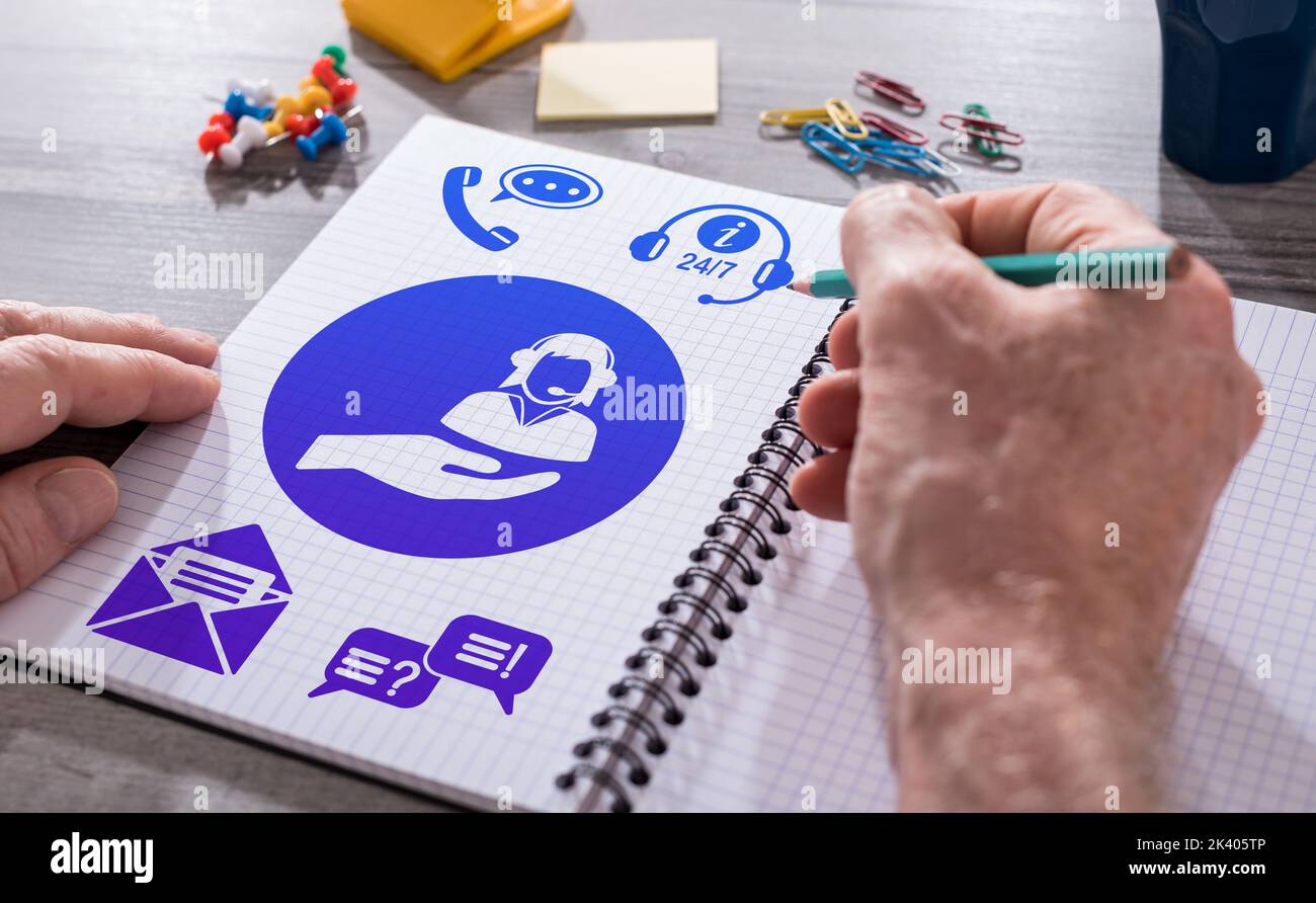 Helpline drawing hi-res stock photography and images - Alamy