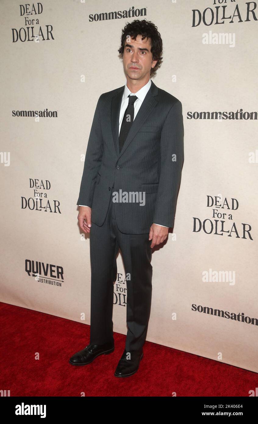 29 September  2022 - Los Angeles, California  -  Hamish Linklater. United States Premiere Of ''Dead For A Dollar'' held at DGA Theater   in Los Angeles. (Credit Image: © Fs/AdMedia via ZUMA Press Wire) Stock Photo