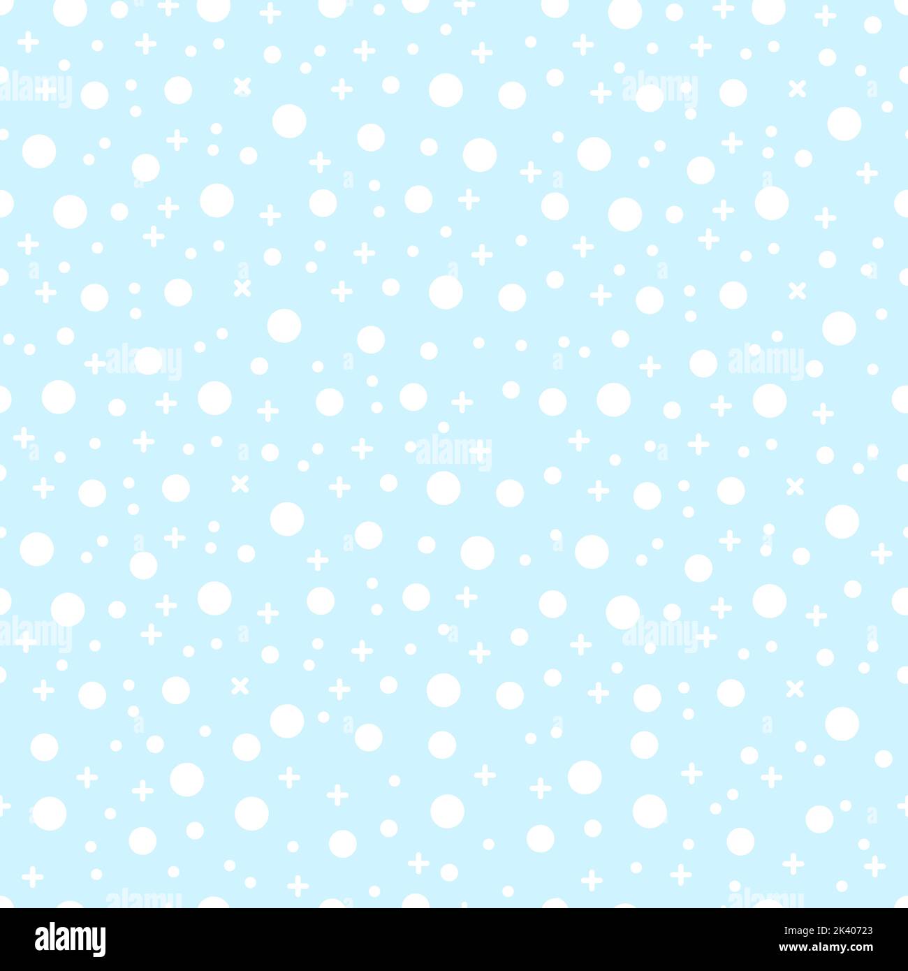 Seamless pattern with Chemical elements on blue background. Stock Vector