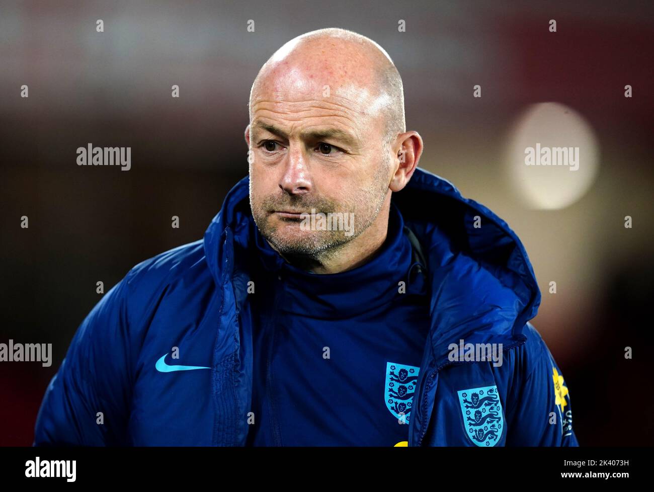 England U21 head coach Lee Carsley during the Under-21 International Friendly match at Bramall Lane, Sheffield. Picture date: Tuesday September 27, 2022. Stock Photo