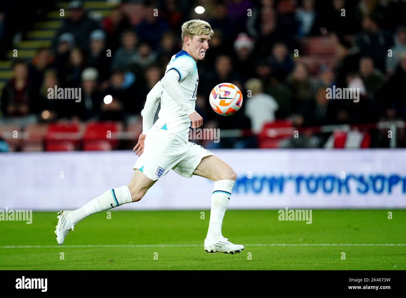 England's Anthony Gordon during the Under-21 International Friendly match at Bramall Lane, Sheffield. Picture date: Tuesday September 27, 2022. Stock Photo