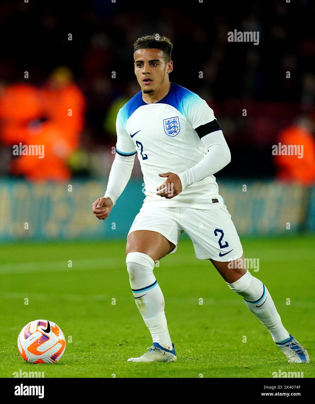 England's Maximillian James Aarons during the Under-21 International Friendly match at Bramall Lane, Sheffield. Picture date: Tuesday September 27, 2022. Stock Photo