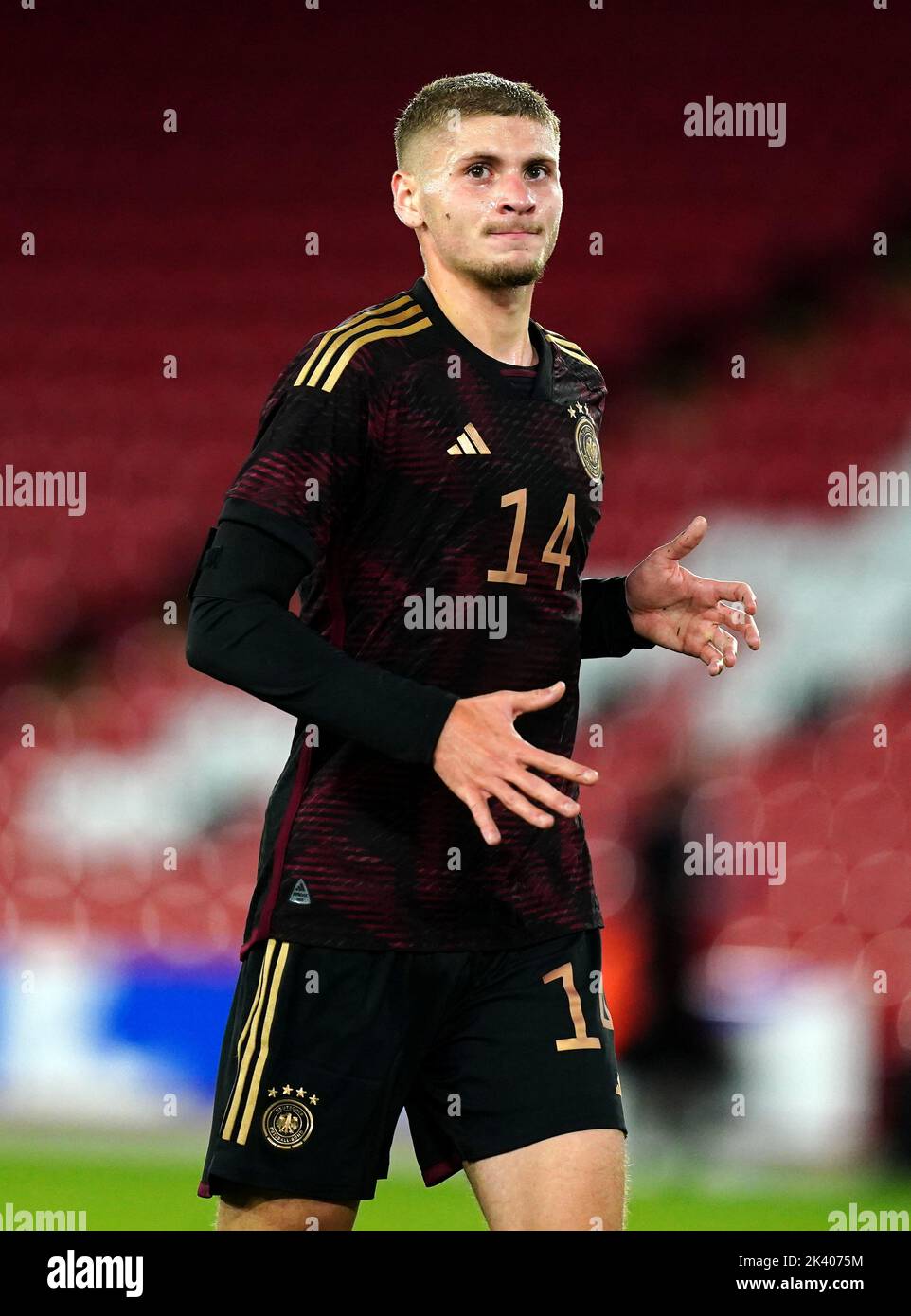 Germany's Marton Dardai during the Under-21 International Friendly match at Bramall Lane, Sheffield. Picture date: Tuesday September 27, 2022. Stock Photo