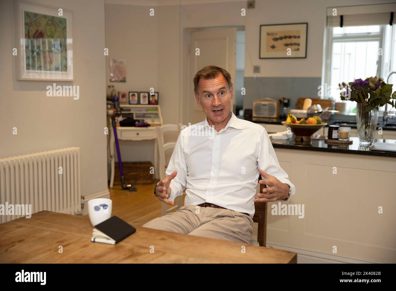 Jeremy Hunt, former Conservative Party Cabinet Minister at his home in Pimlico, London, England, UK Stock Photo