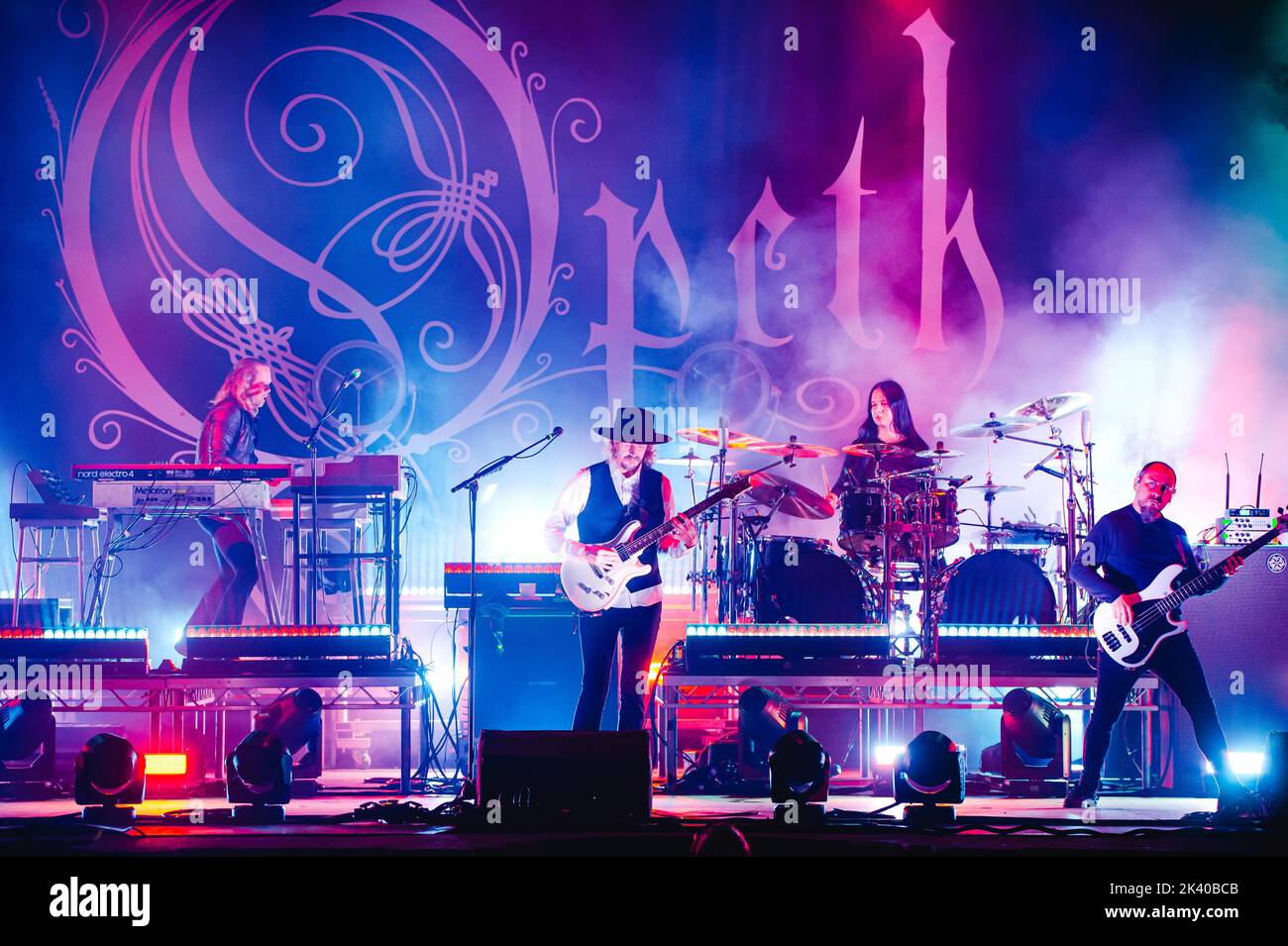 September 28, 2022, Ostia (Rome, Rome, Italy: Opeth live in Ostia Antica in Rome. (Credit Image: © Fabrizio Di Bitonto/Pacific Press via ZUMA Press Wire) Stock Photo