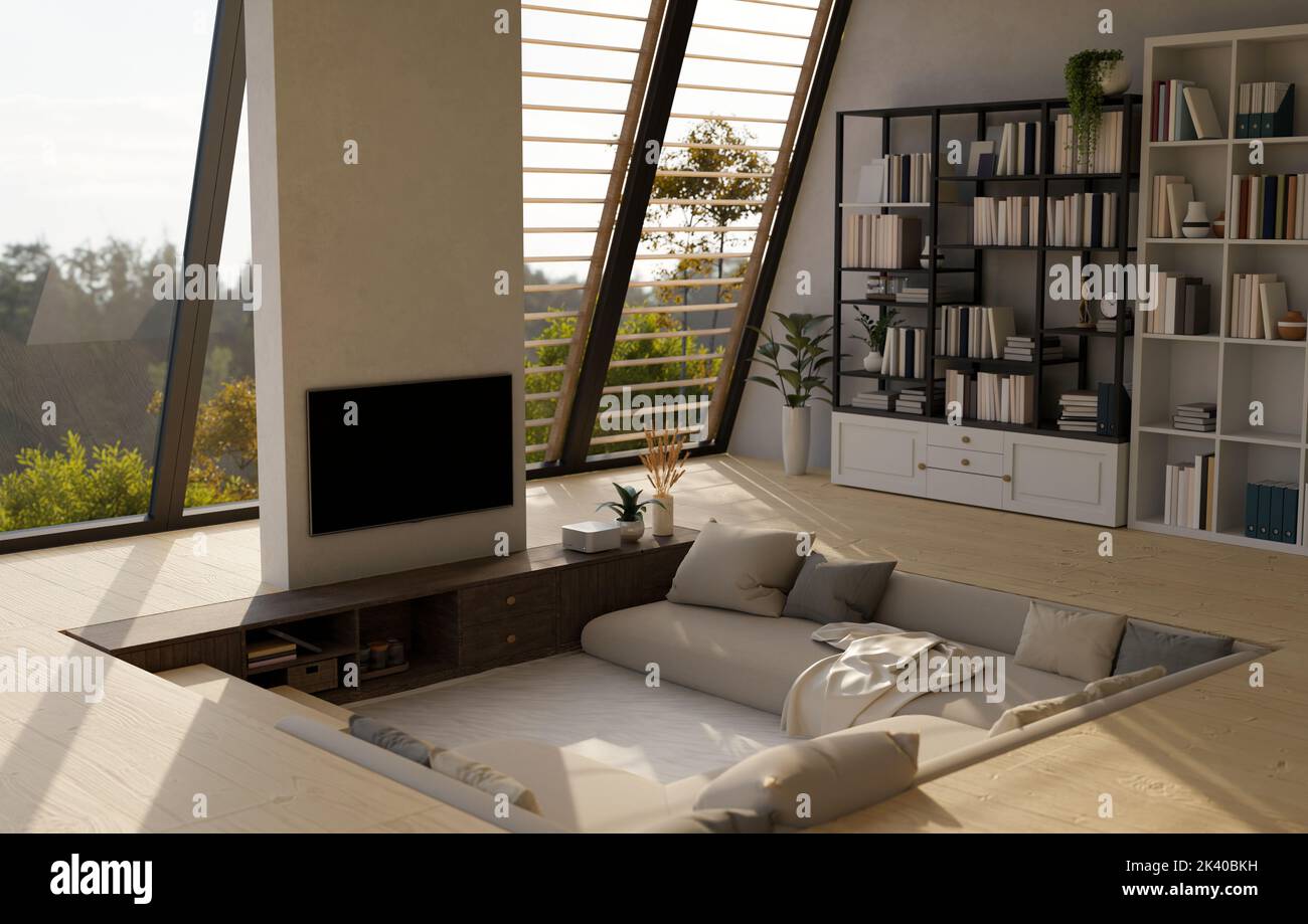 Sunken Living Room Design Ideas This Sunken Living Room Design Creates