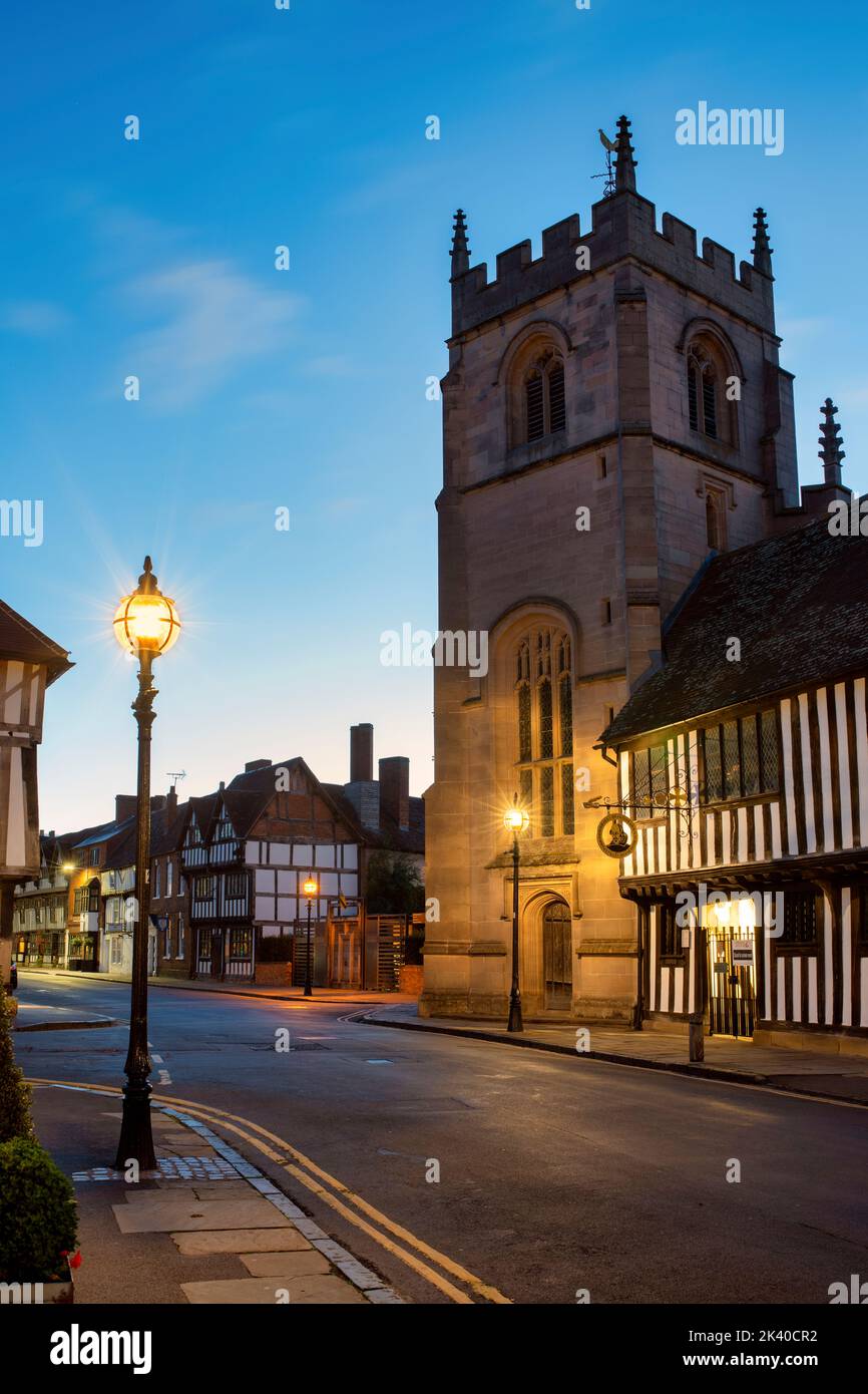 The Guild Chapel at dawn, Church street, Stratford upon Avon