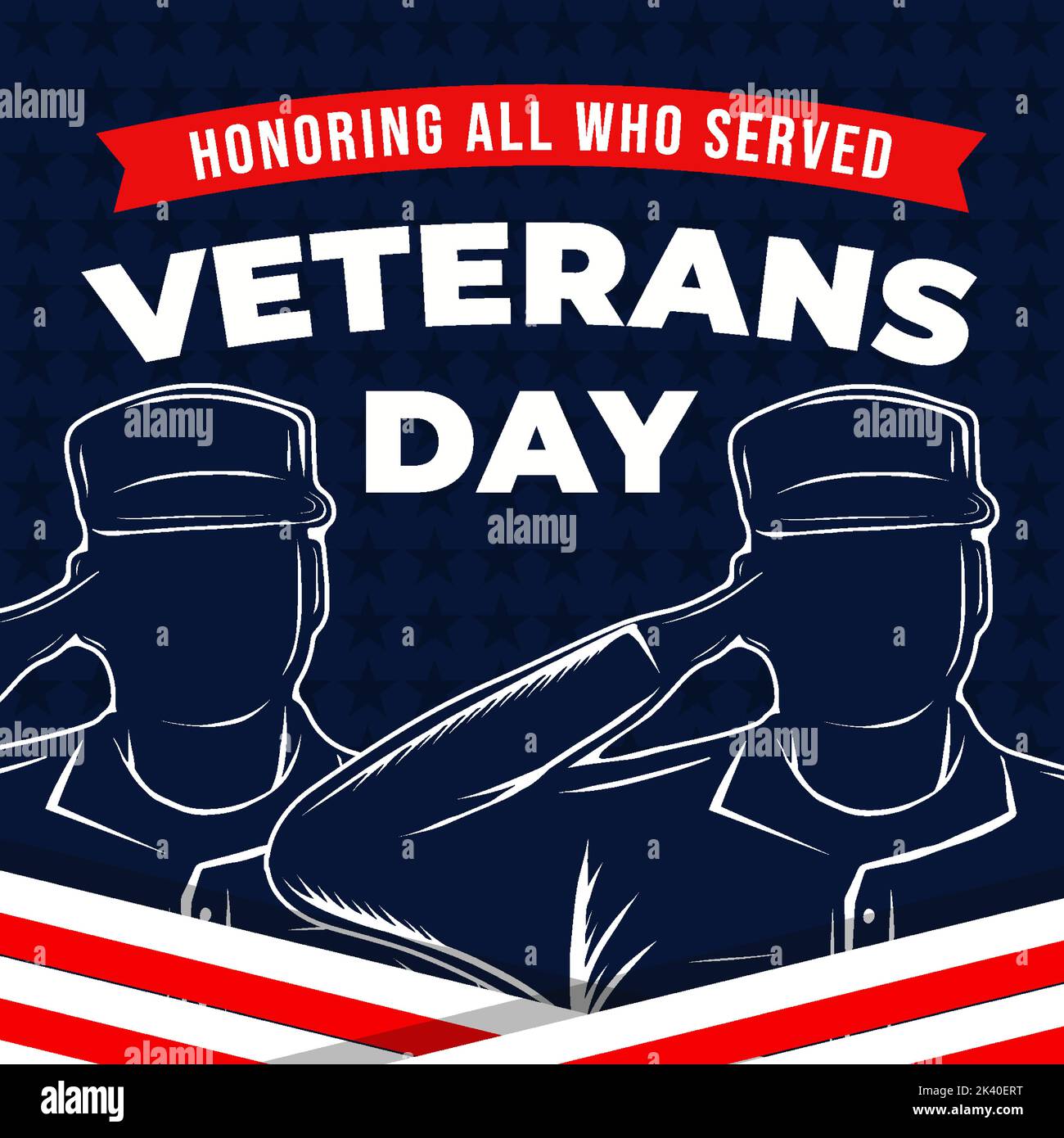 Silhouette soldier saluting american flag Stock Vector Images - Alamy