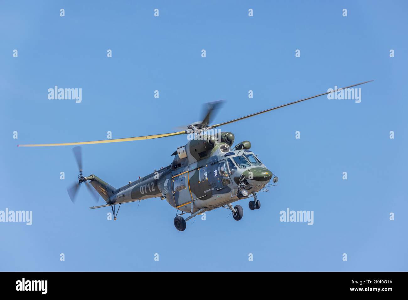 PZL-Swidnik W3A Sokol Czech Air Force Stock Photo