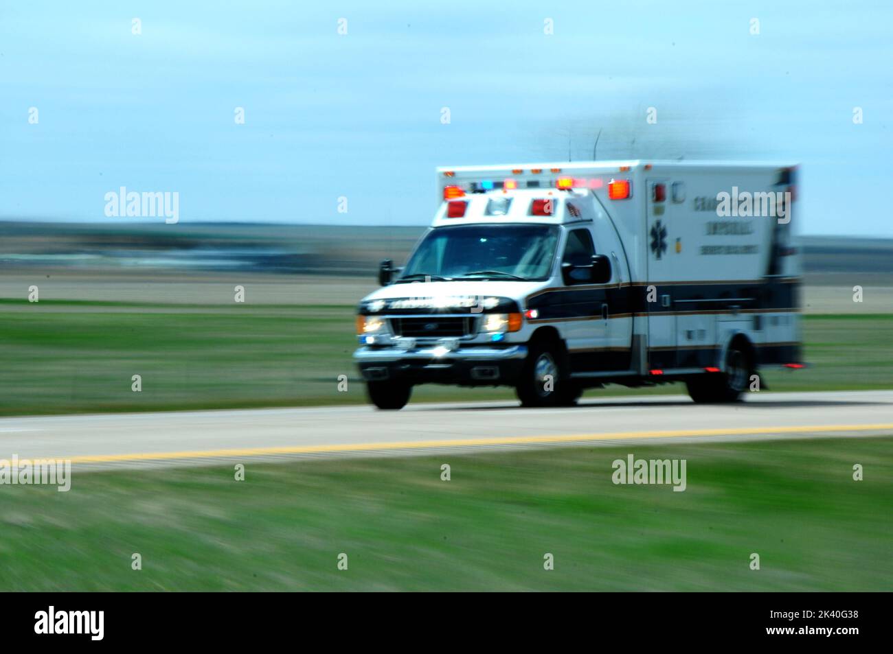 Ambulance driver driving hi-res stock photography and images - Alamy