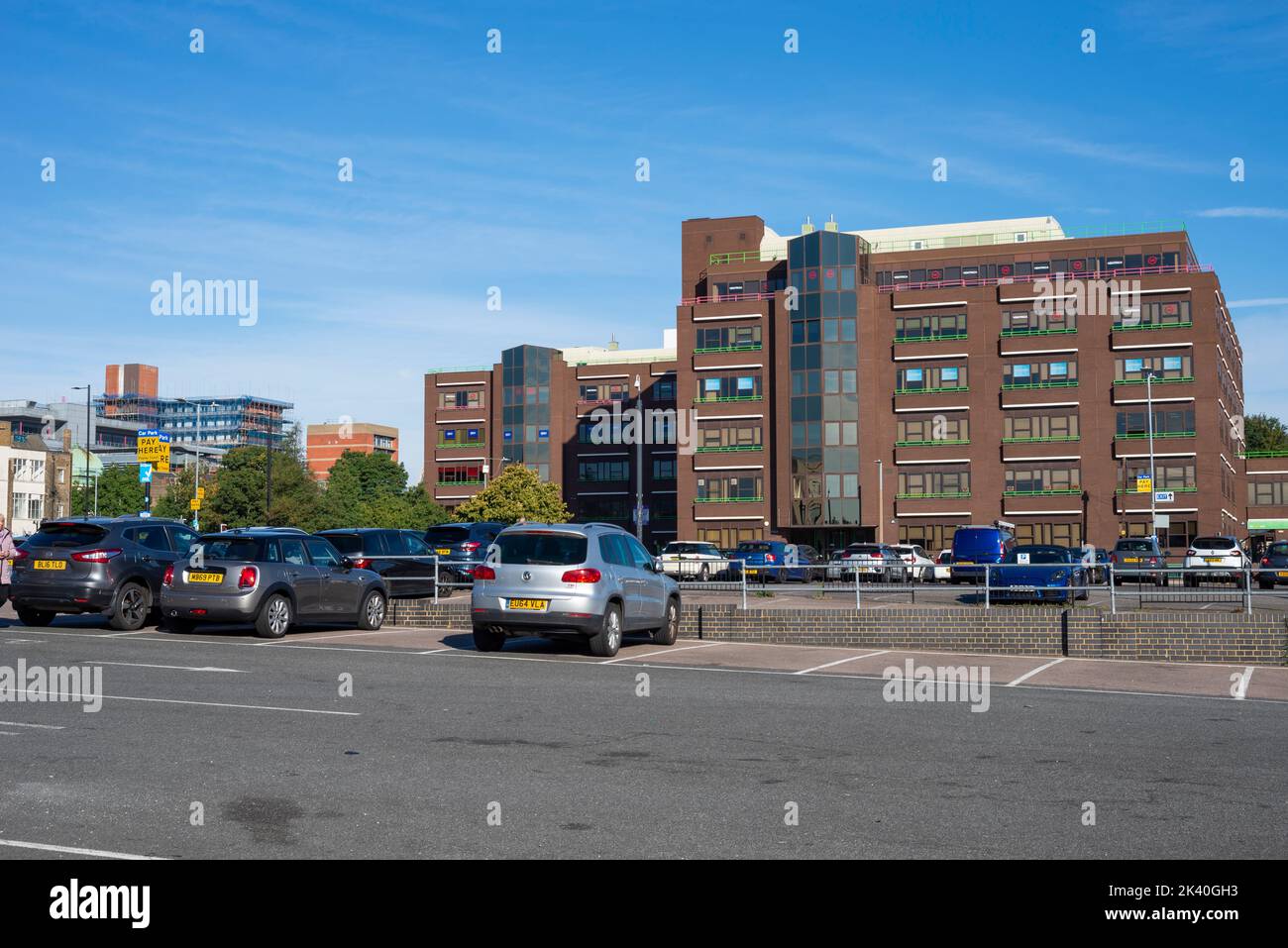 Tylers House building, and Tylers Avenue and York Road Car Park in