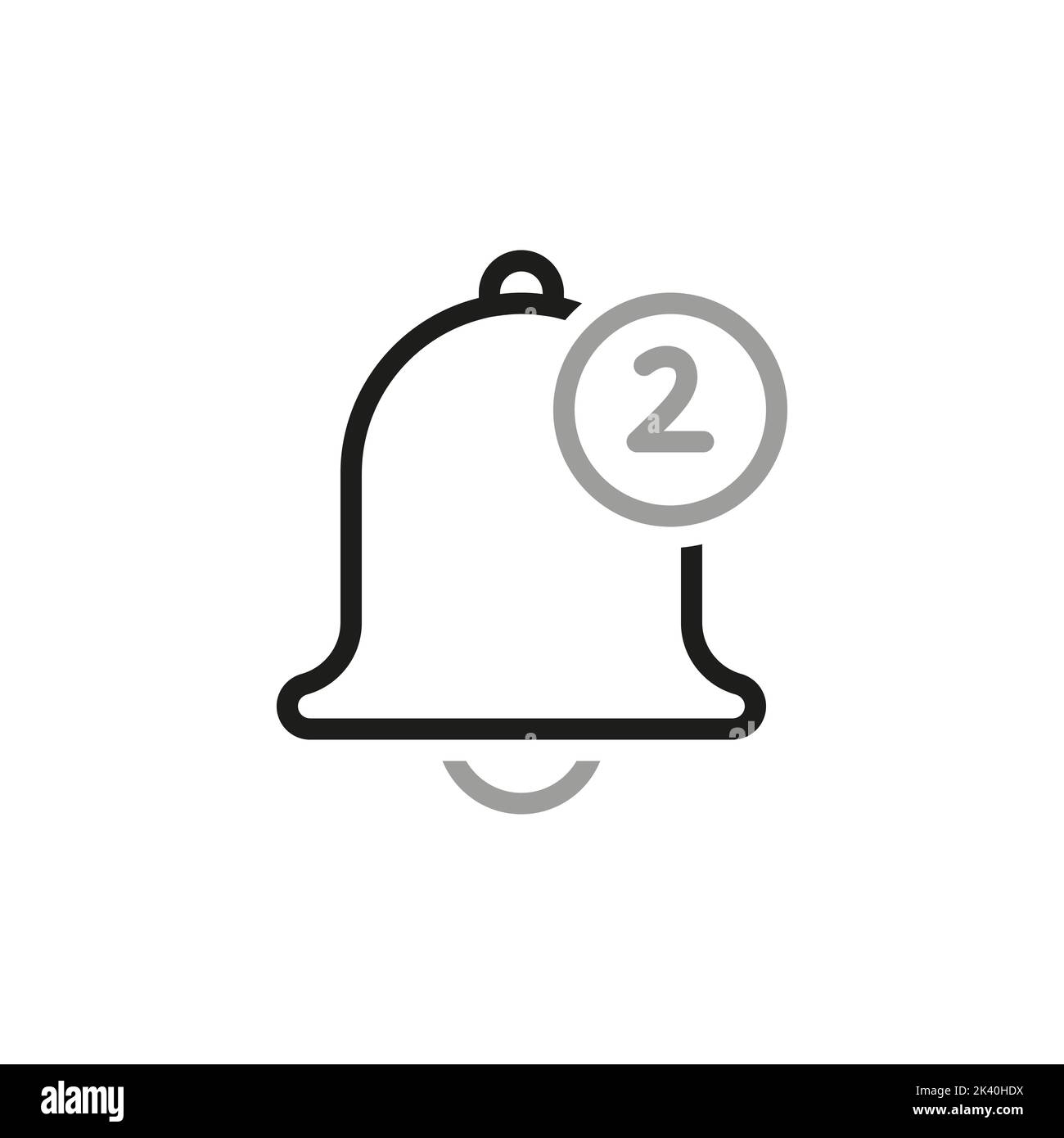 Simple linear vector icon related to multiple alarm clocks. Line icons ...