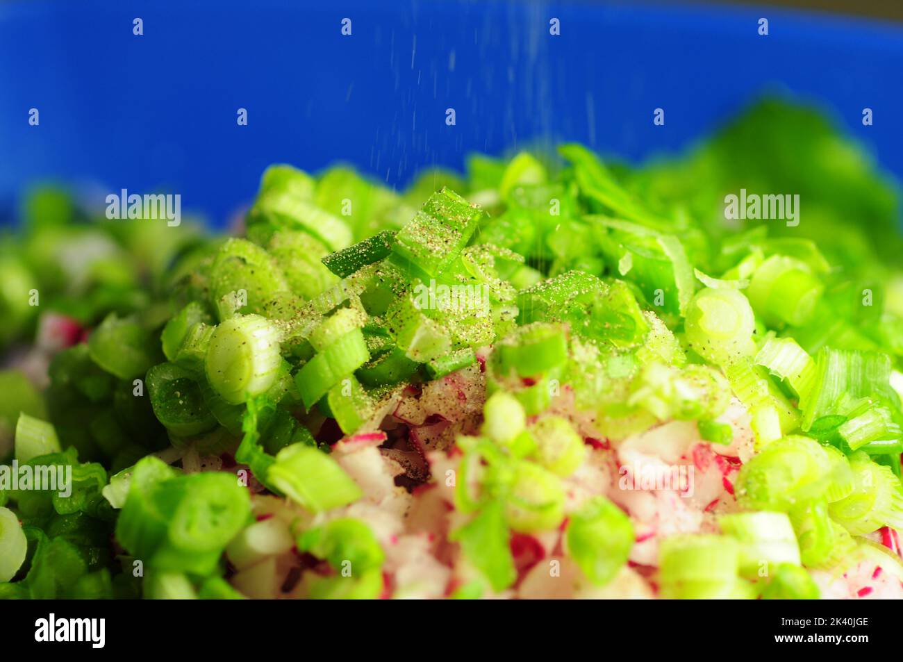 Close up of chopped onions food background stock photo Stock Photo - Alamy