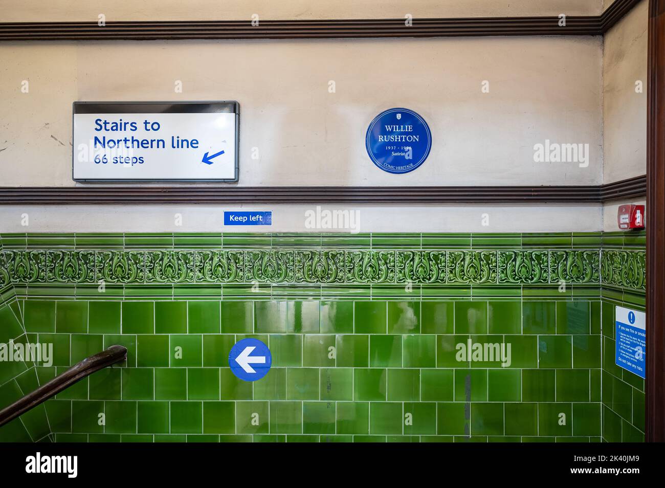Mornington Cresent Underground Station, Chalk Farm Road, Camden, London Stock Photo