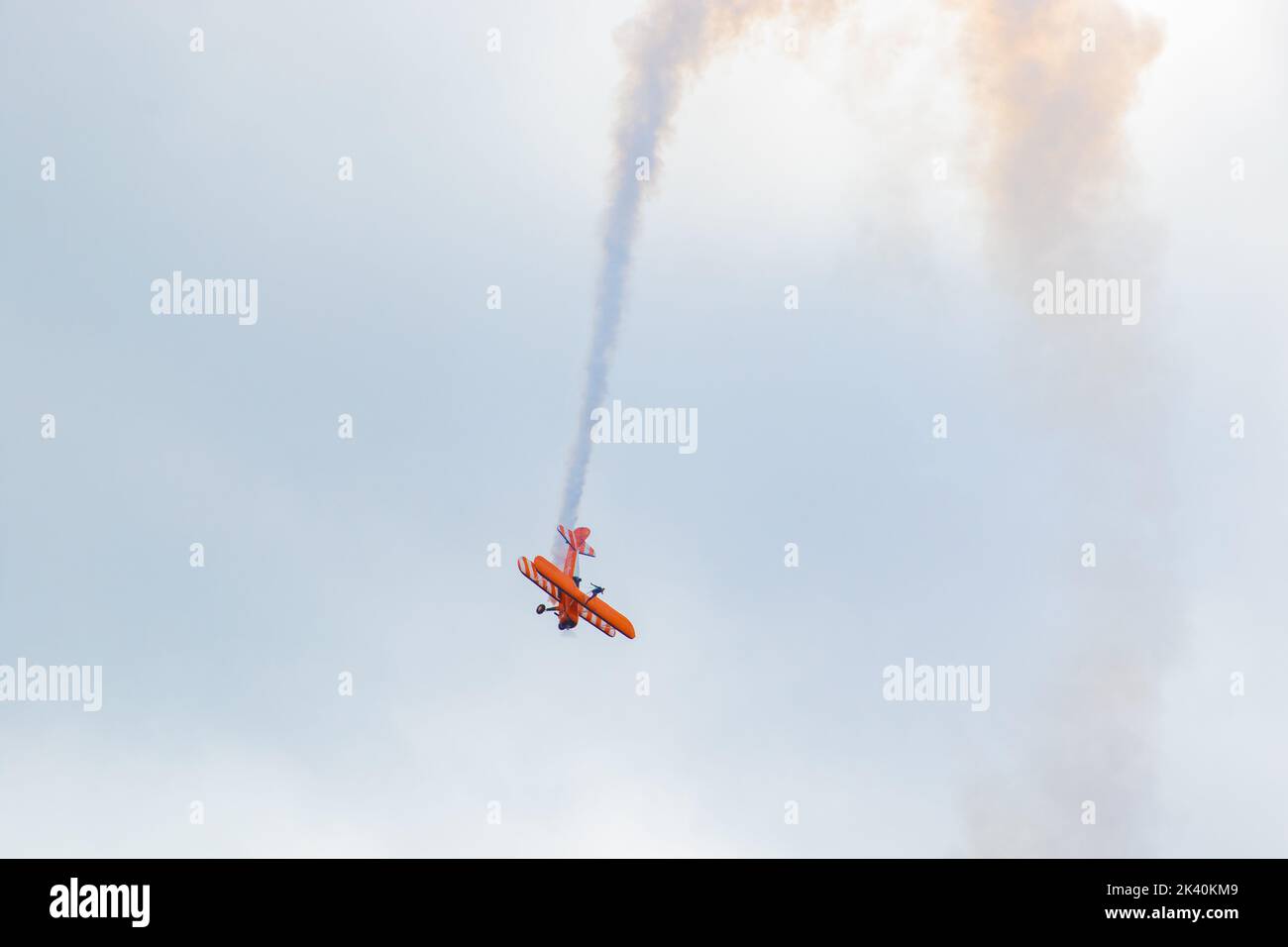 Crafts flying at the sky during the WestonsuperMare Air Festival