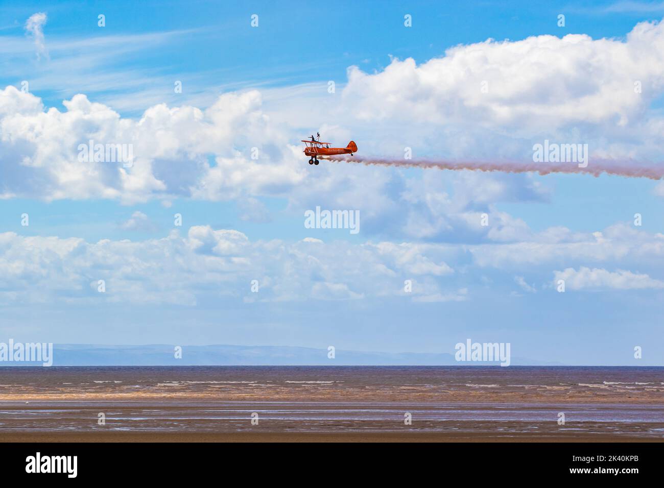 Crafts flying at the sky during the WestonsuperMare Air Festival