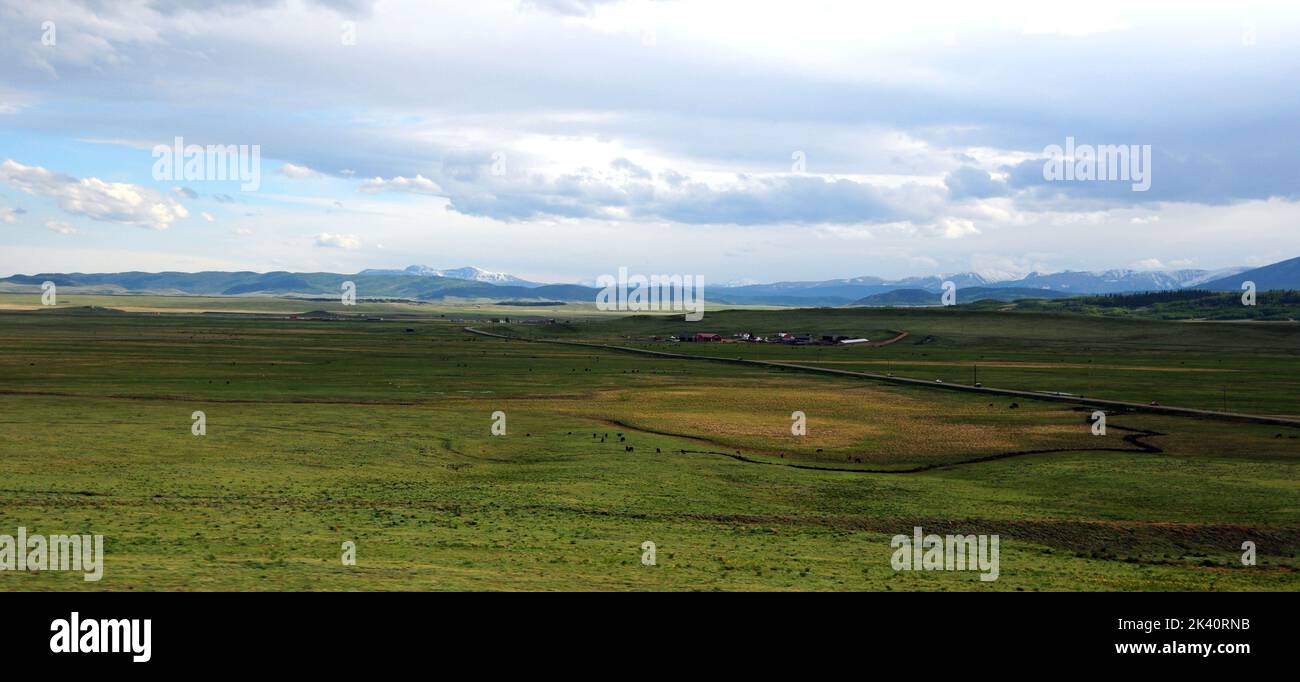 Landscape with forest mountains stock photo Stock Photo - Alamy