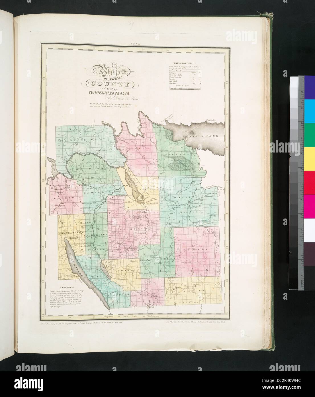 Map of the county of Onondaga Cartographic. Atlases, Maps. 1829. Lionel ...