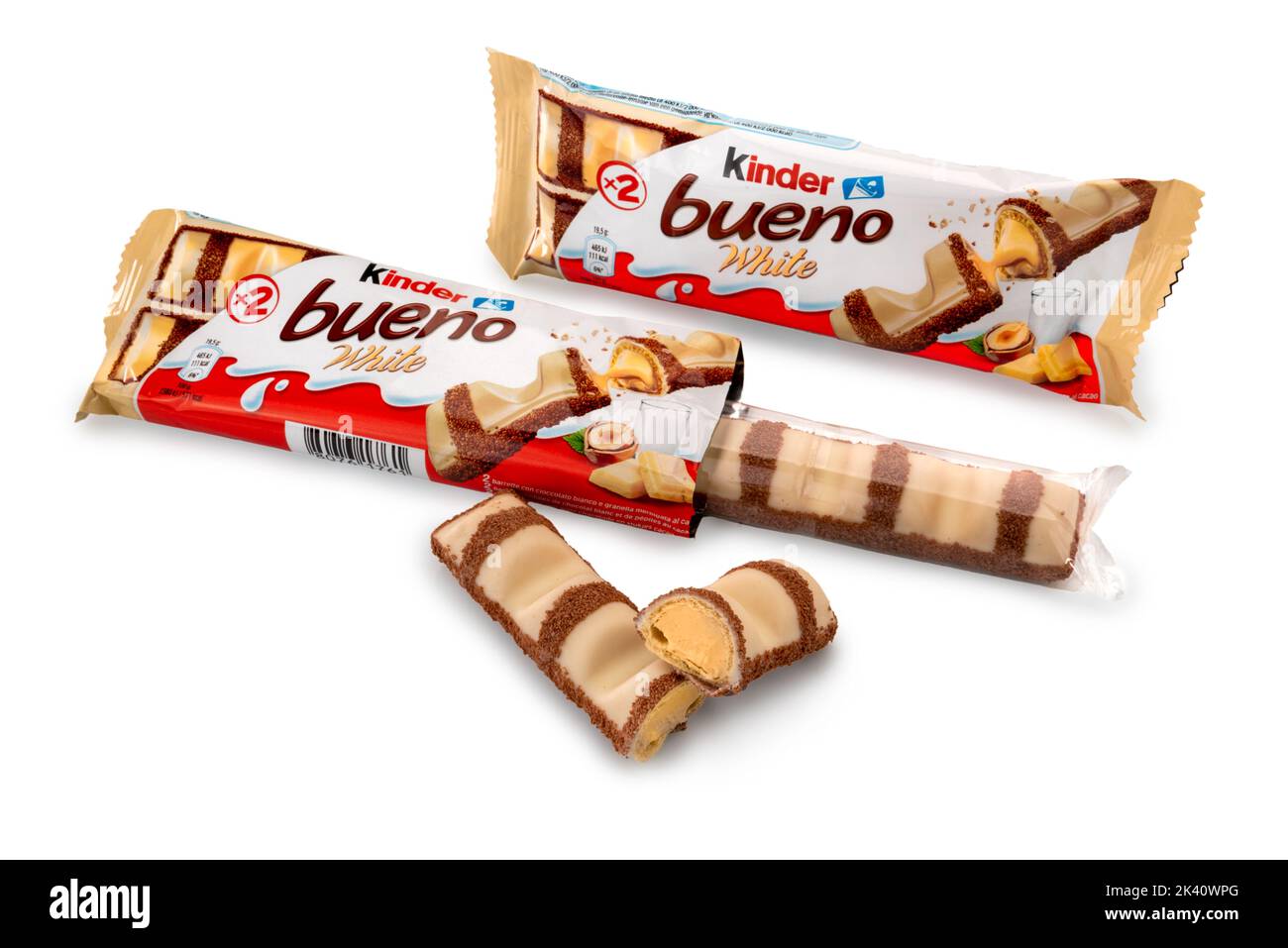 Kinder bueno white background Cut Out Stock Images & Pictures - Alamy