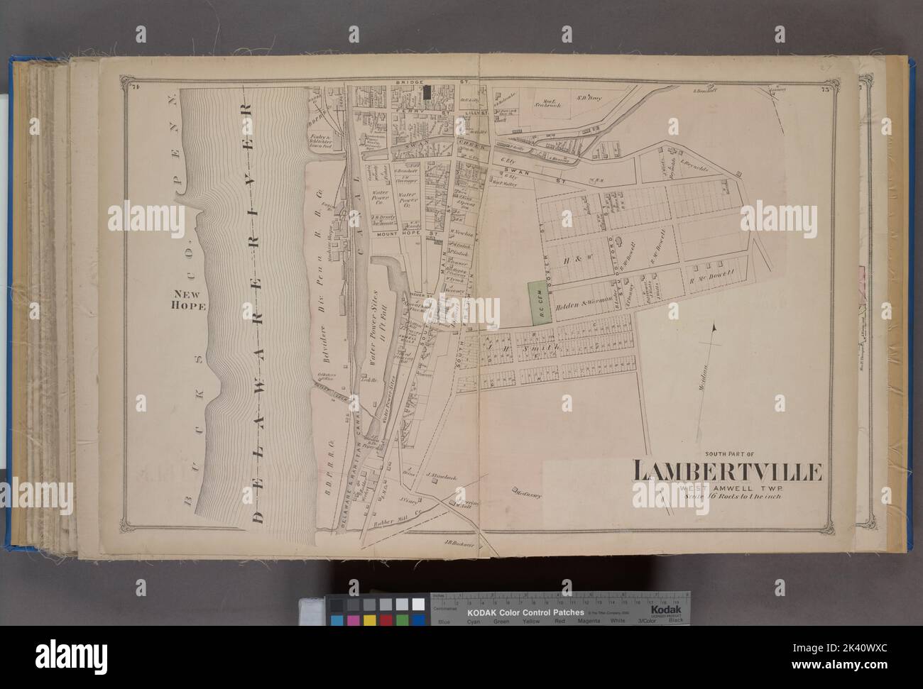 South Part of Lambertville Village Cartographic. Atlases, Maps. 1873