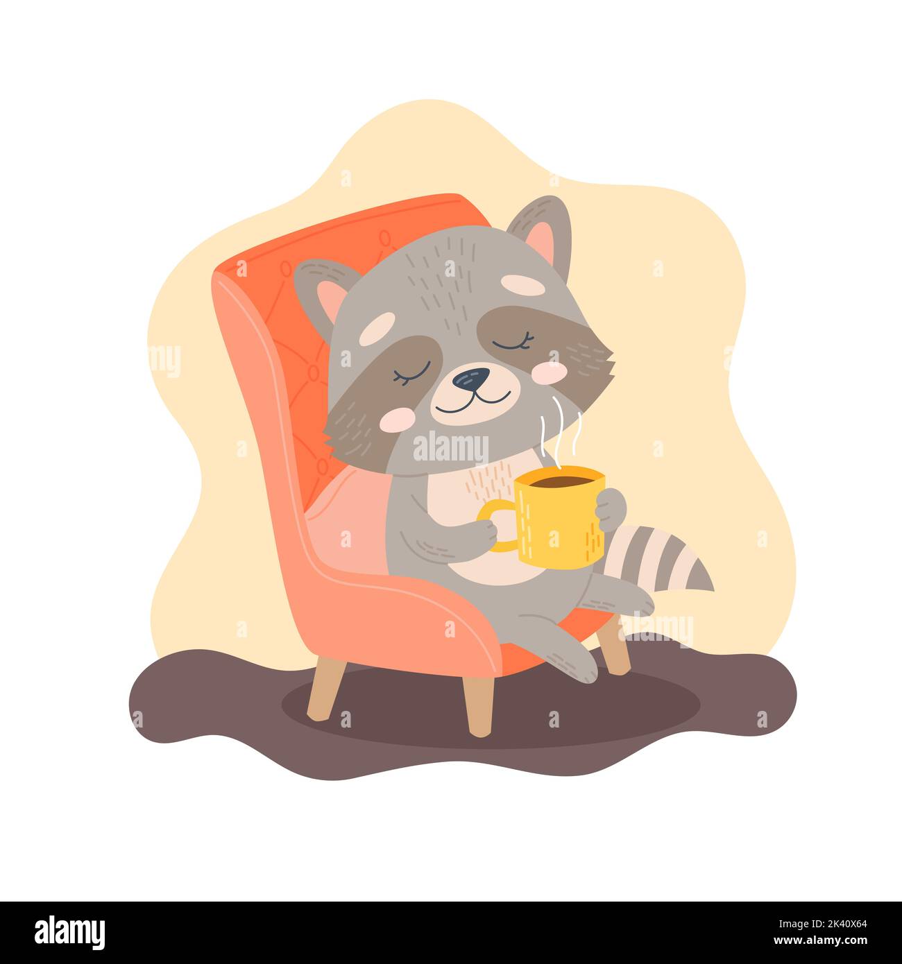 Head Of Racoon In Hipster Sunglasses Kawaii Animal Stock Illustration -  Download Image Now - iStock