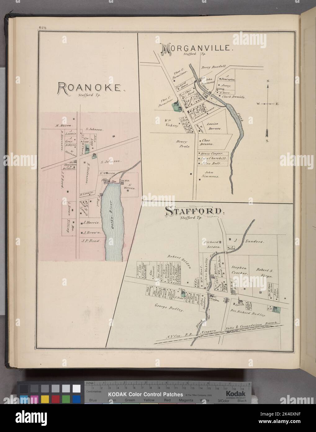Roanoke. Village; Village; Stafford. Village Cartographic