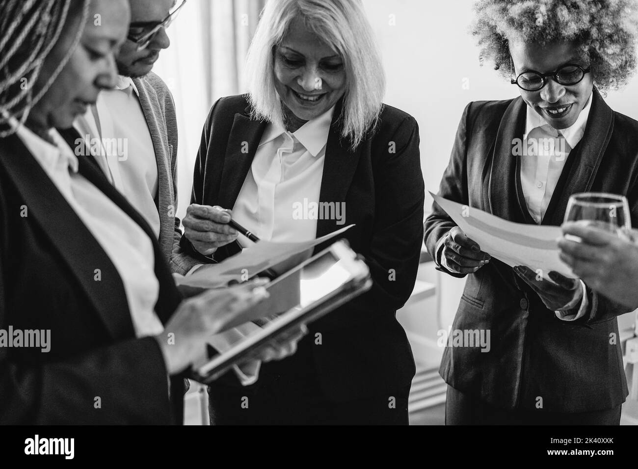 African teamwork business Black and White Stock Photos & Images - Alamy