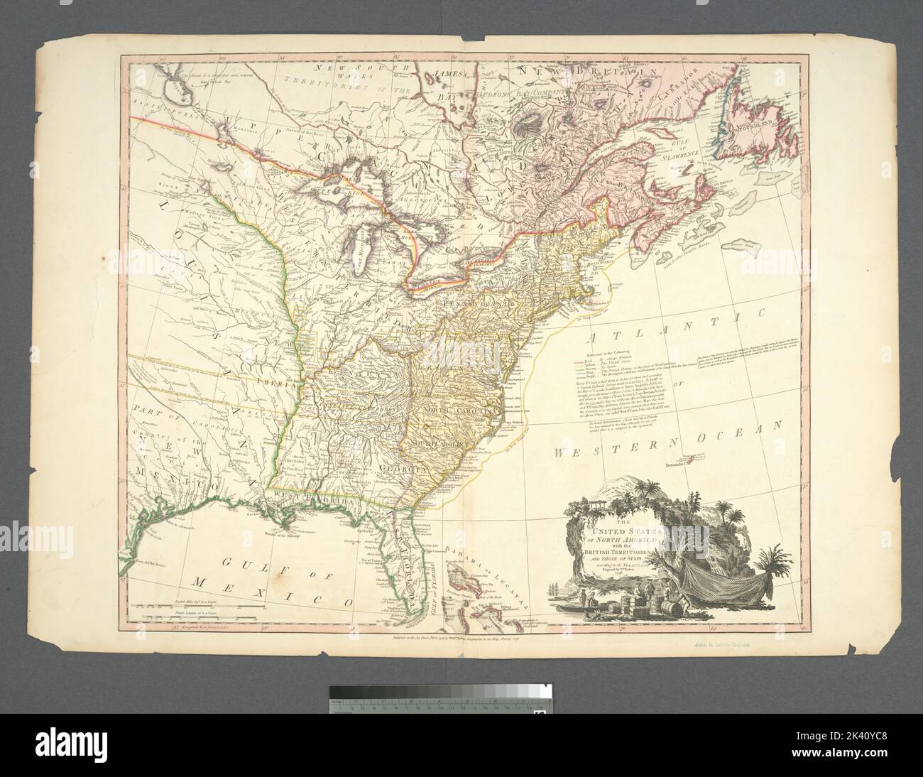 The United States of North America - The United States Of North America With The British Territories And Those Of Spain According To The Treaty Of 1784 British Territories And Those Of Spain According To The Treaty Of 1784 Cartographic Maps 1796 02 11 Lionel Pincus And Princess Firyal Map Division Canada Maps Early Works To 1800 Great Britain Colonies America Maps Early Works To 1800 Spain Colonies America Maps Early Works To 1800 United States Boundaries Maps Early Works To 1800 North America Maps Early Works To 1800 2K40YC8