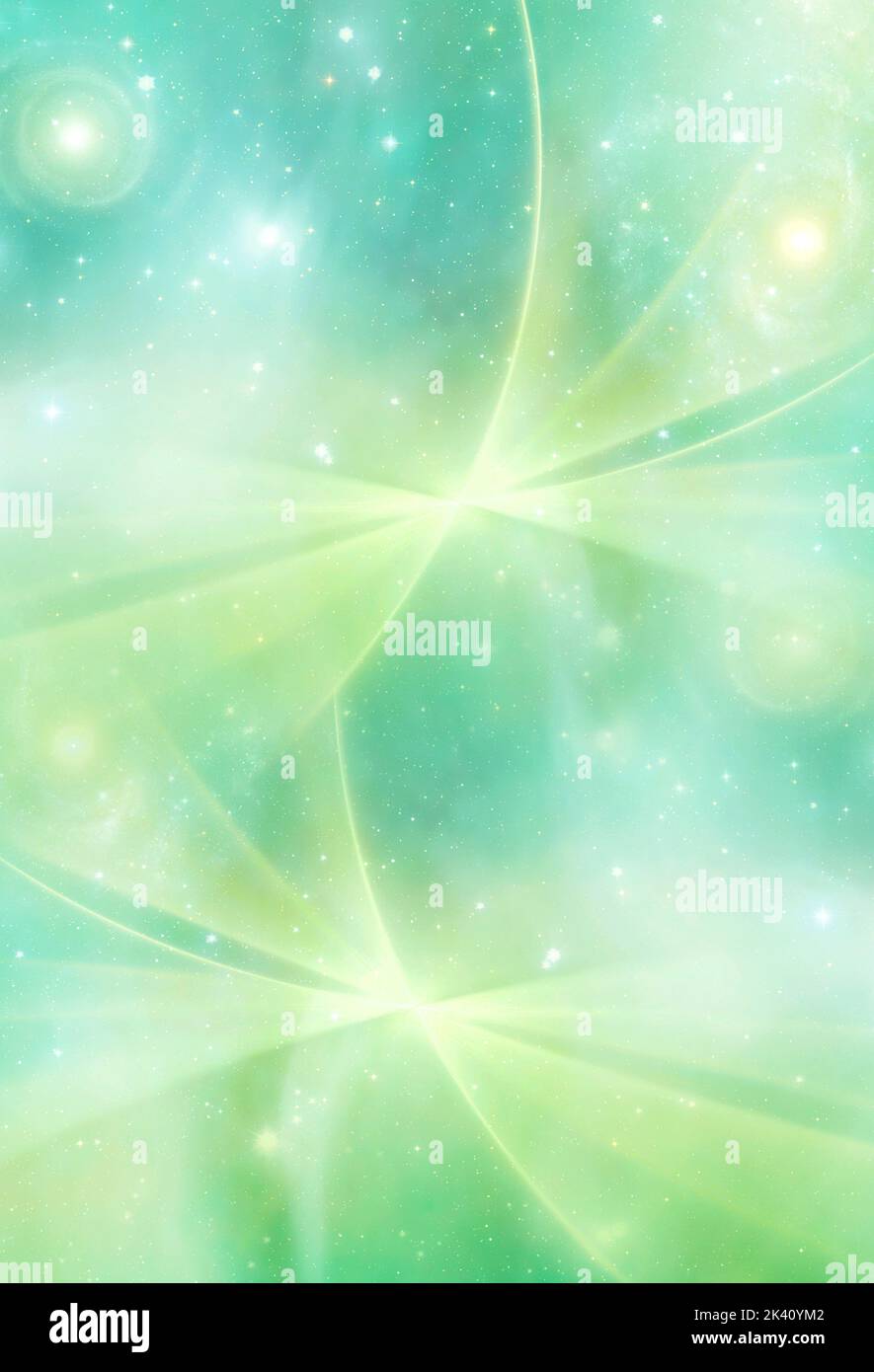 abstract mystic mystical magic fantasy background in pastel colors and stars like spiritual and angelic theme Stock Photo