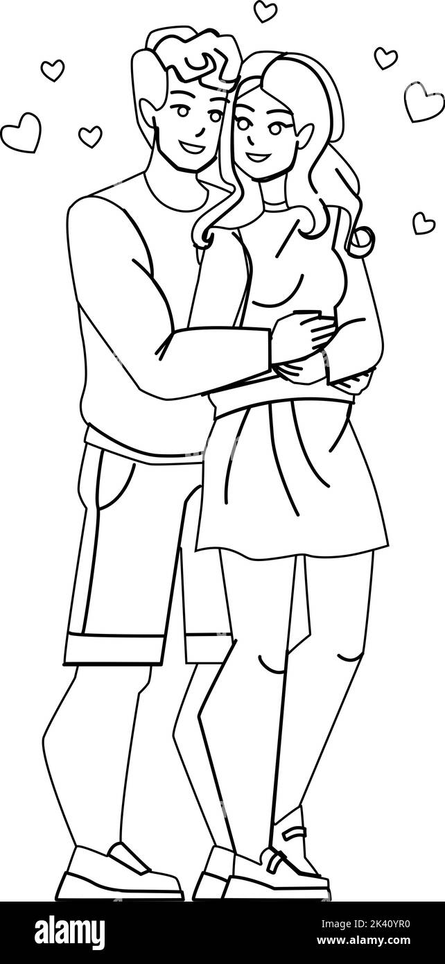 couple in love vector Stock Vector Image & Art - Alamy