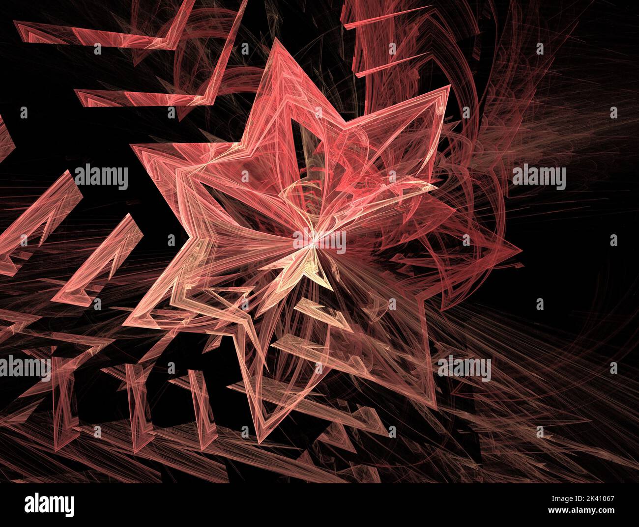Imaginatory lush fractal texture image abstract background Stock Photo
