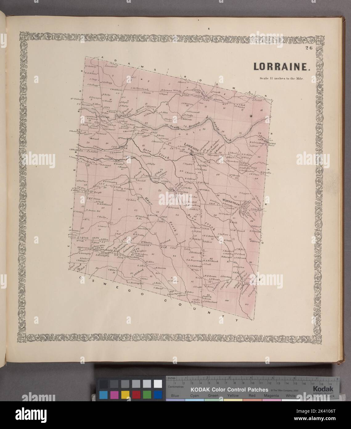 Lorraine. Township Cartographic. Atlases, Maps. 1864. Lionel Pincus and