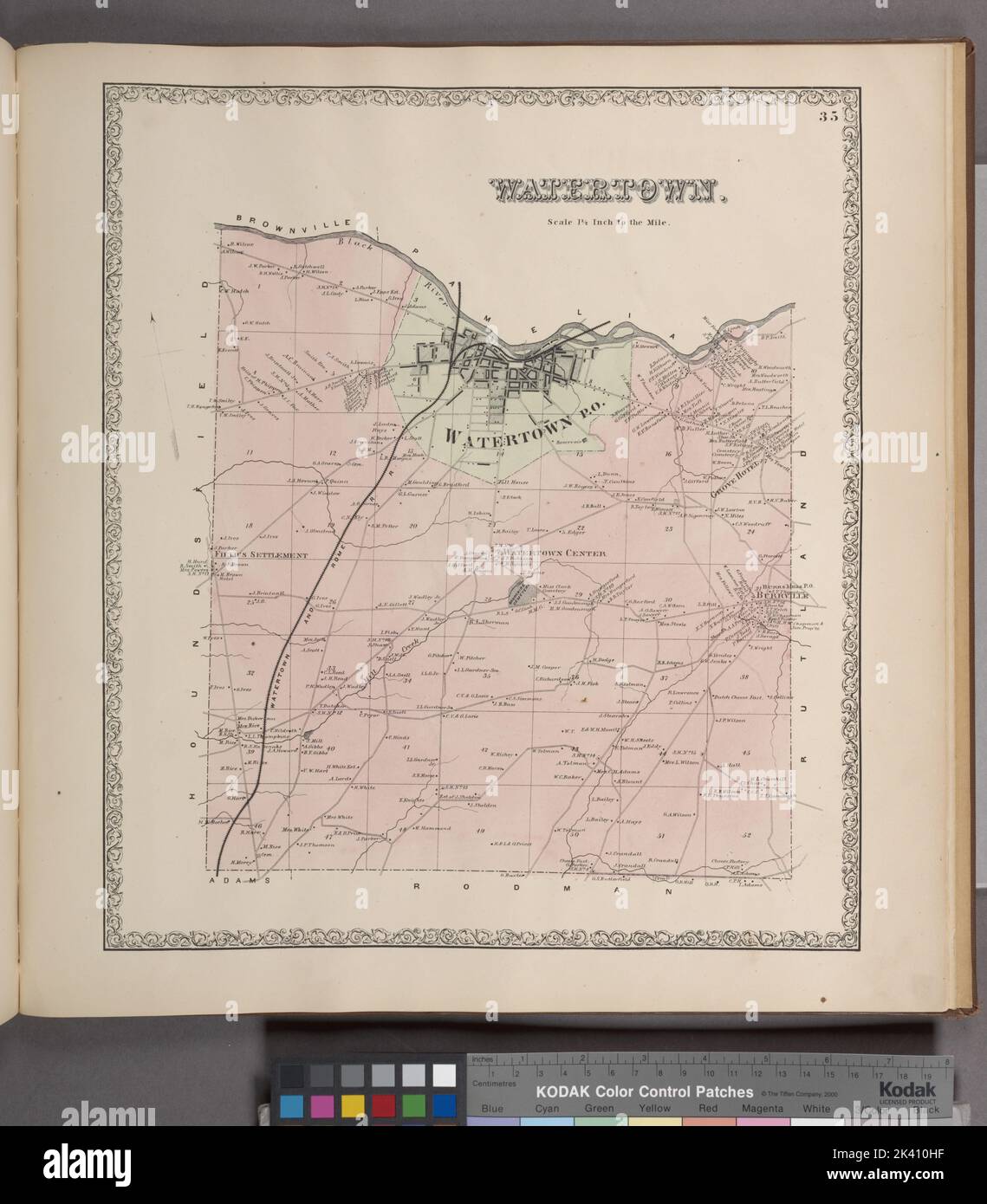 Watertown Township Cartographic Atlases Maps 1864 Lionel Pincus