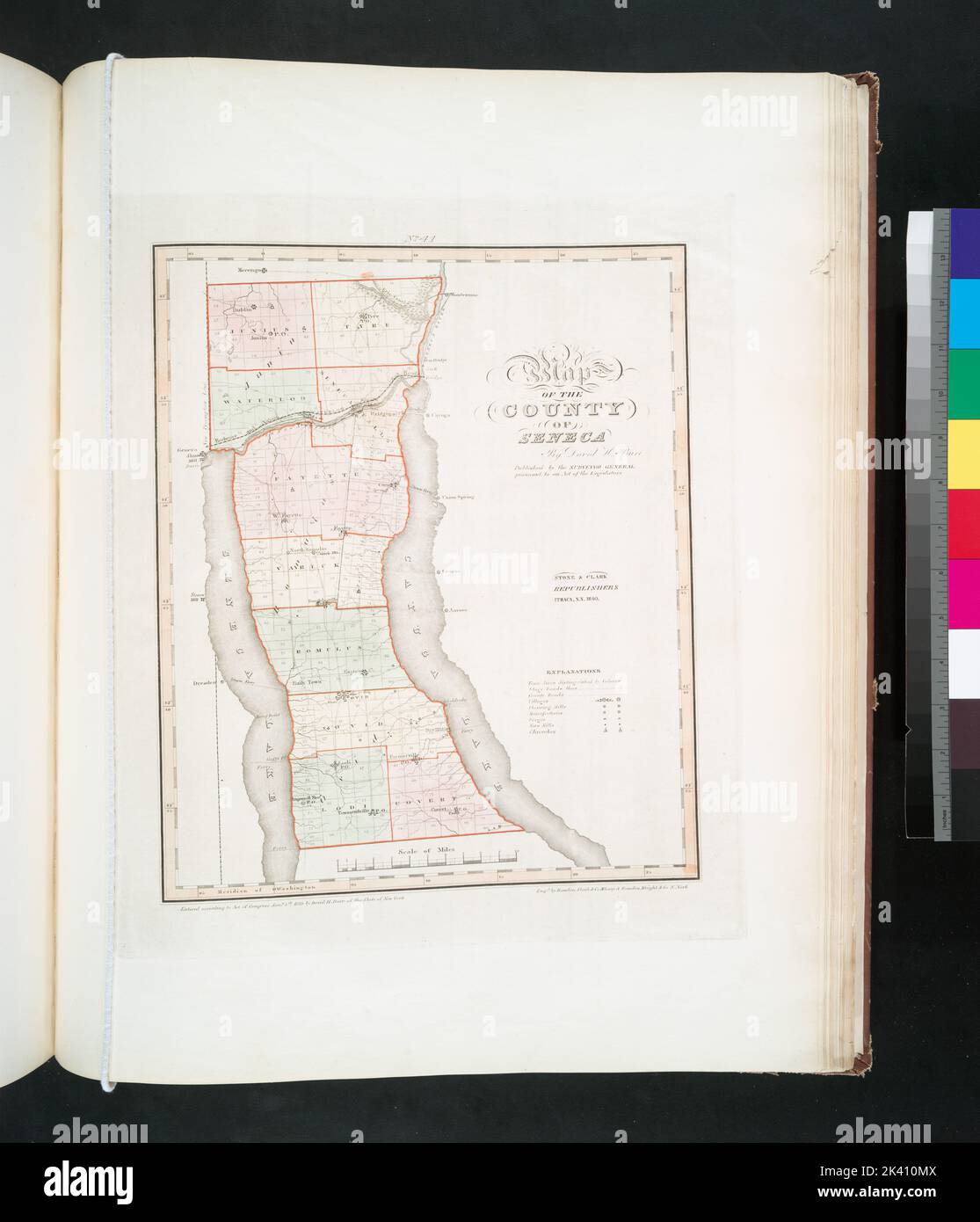 Map of the county of Seneca Cartographic. Atlases, Maps. 1841. Lionel
