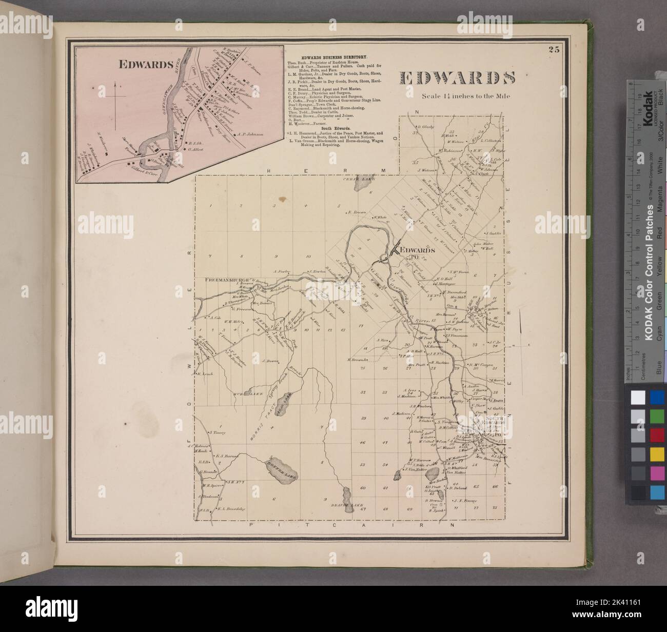 Map of edwards new york hires stock photography and images Alamy