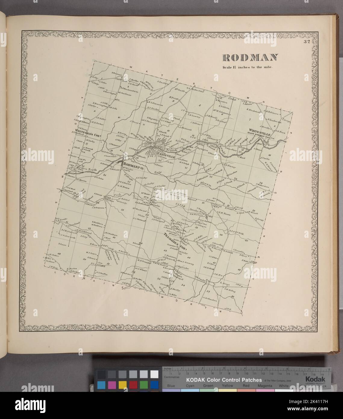 Rodman Township Cartographic. Atlases, Maps. 1864. Lionel Pincus and