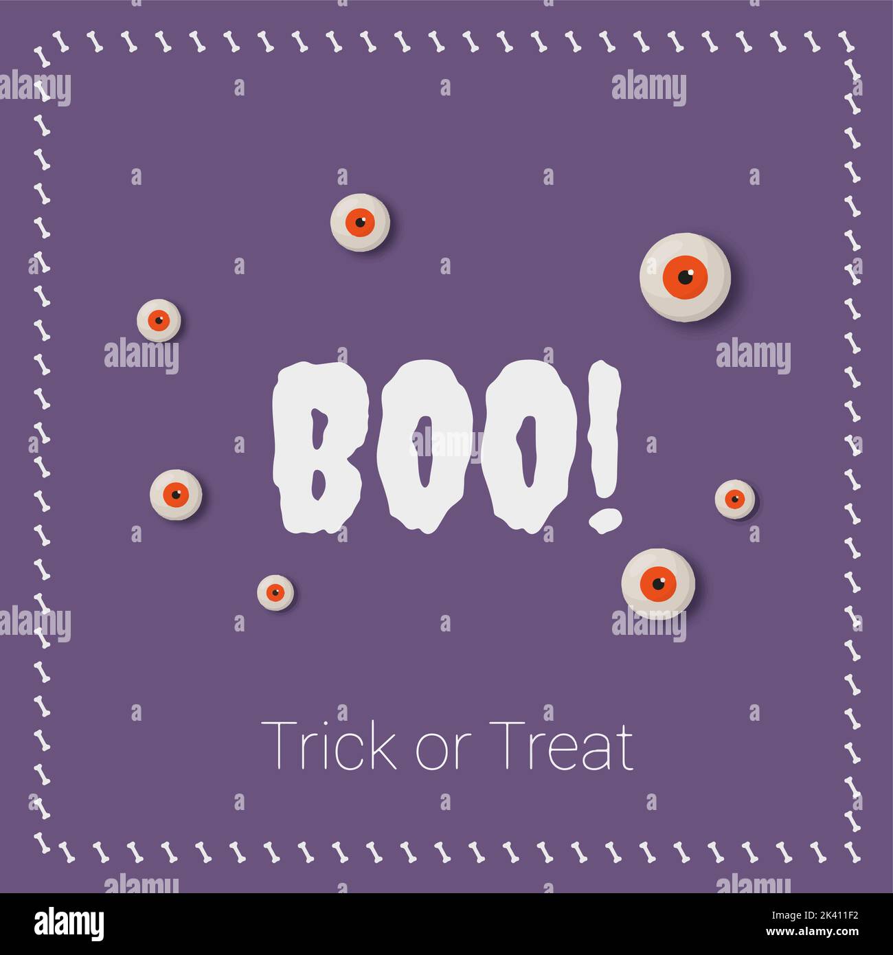 Inscription happy halloween trick Stock Vector Images - Alamy