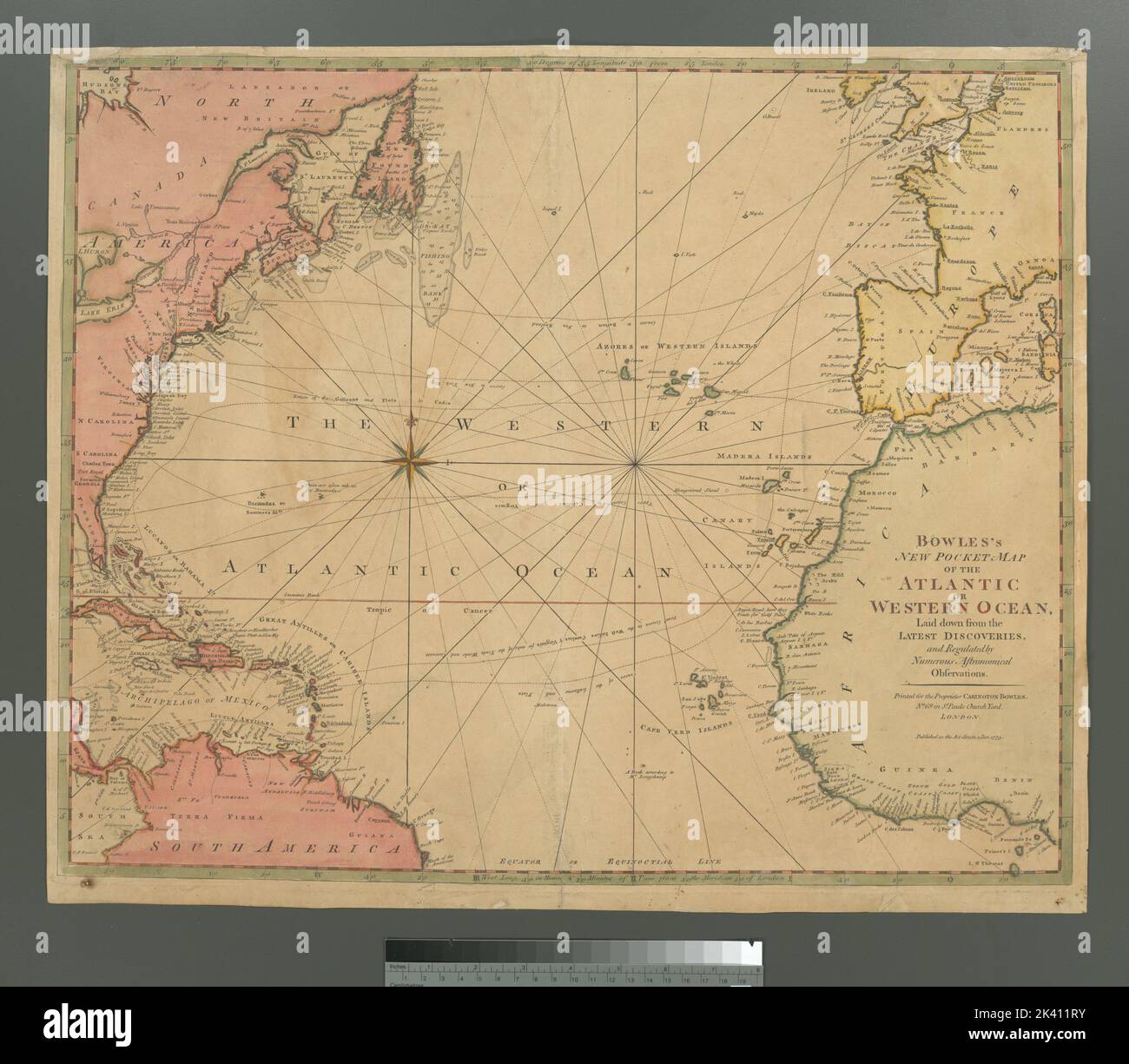 Atlantic Ocean 1456 Map 
