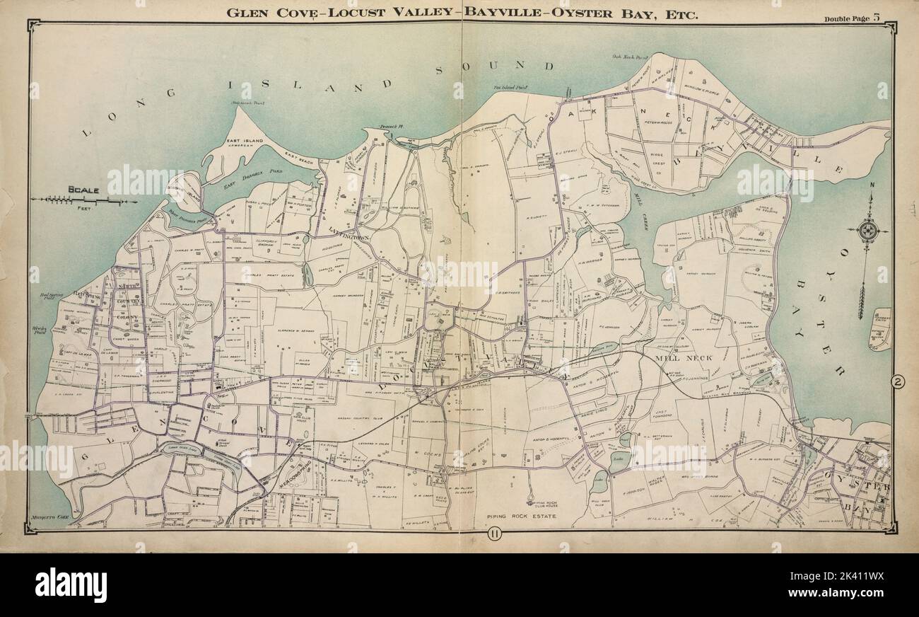 Glen Cove Locust Valley Bayville Oyster Bay, etc. Cartographic